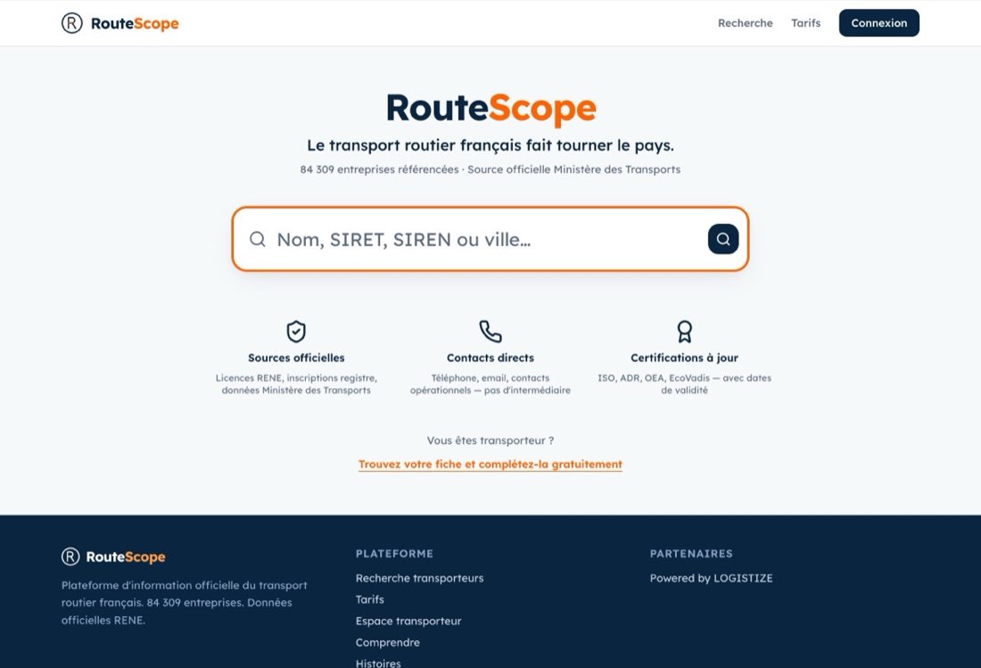 RouteScope · mon outil